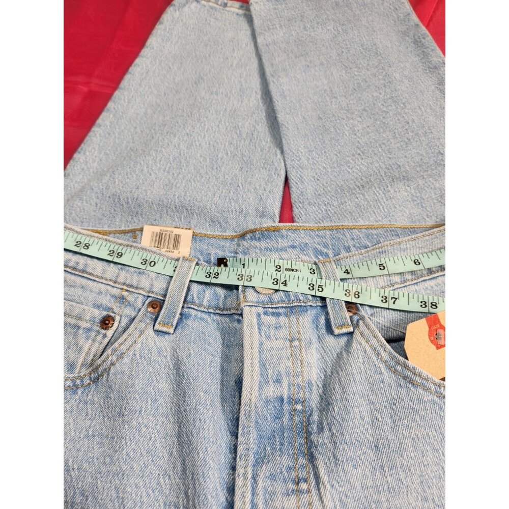 Levi's 501 Women's Size 30x26 Jeans Blue High Rise Cropped Straight Leg (27 - Picture 7 of 9